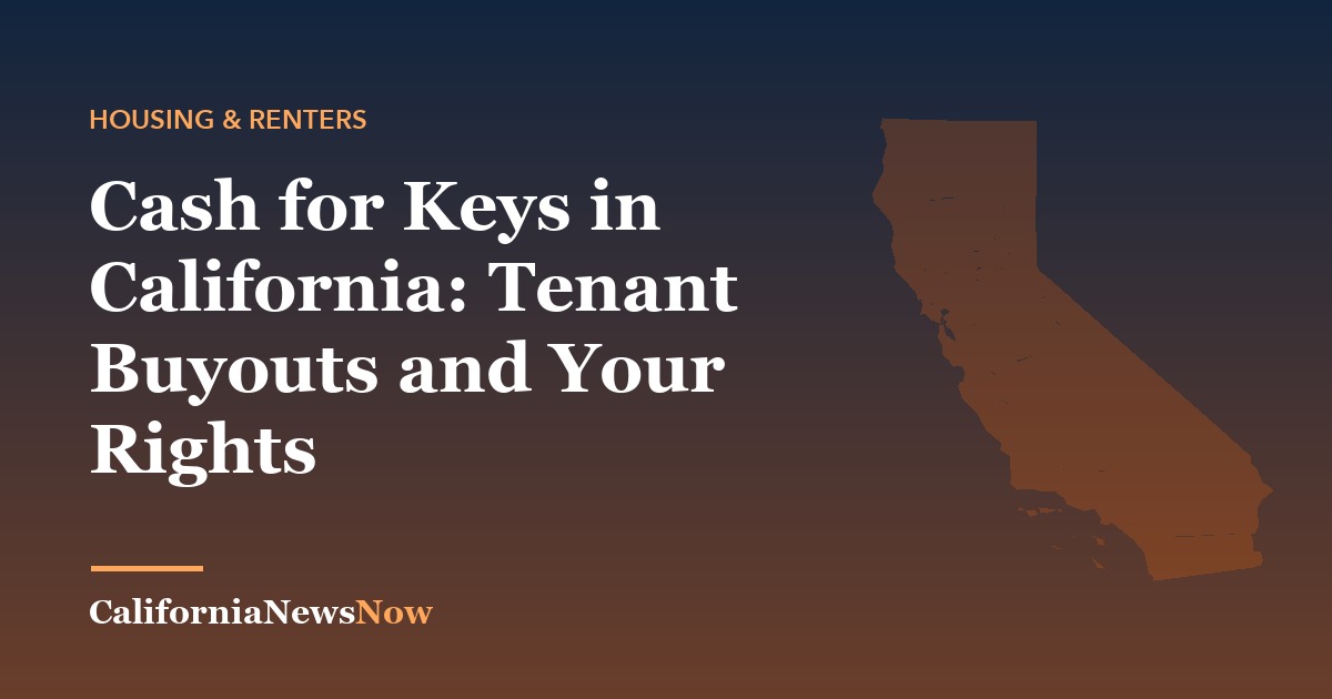 Cash for Keys in California: Tenant Buyouts and Your Rights — California News Now